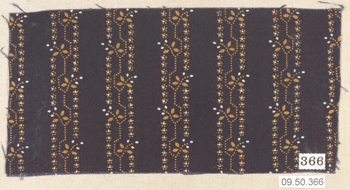 Piece (one of 116), Cotton, German