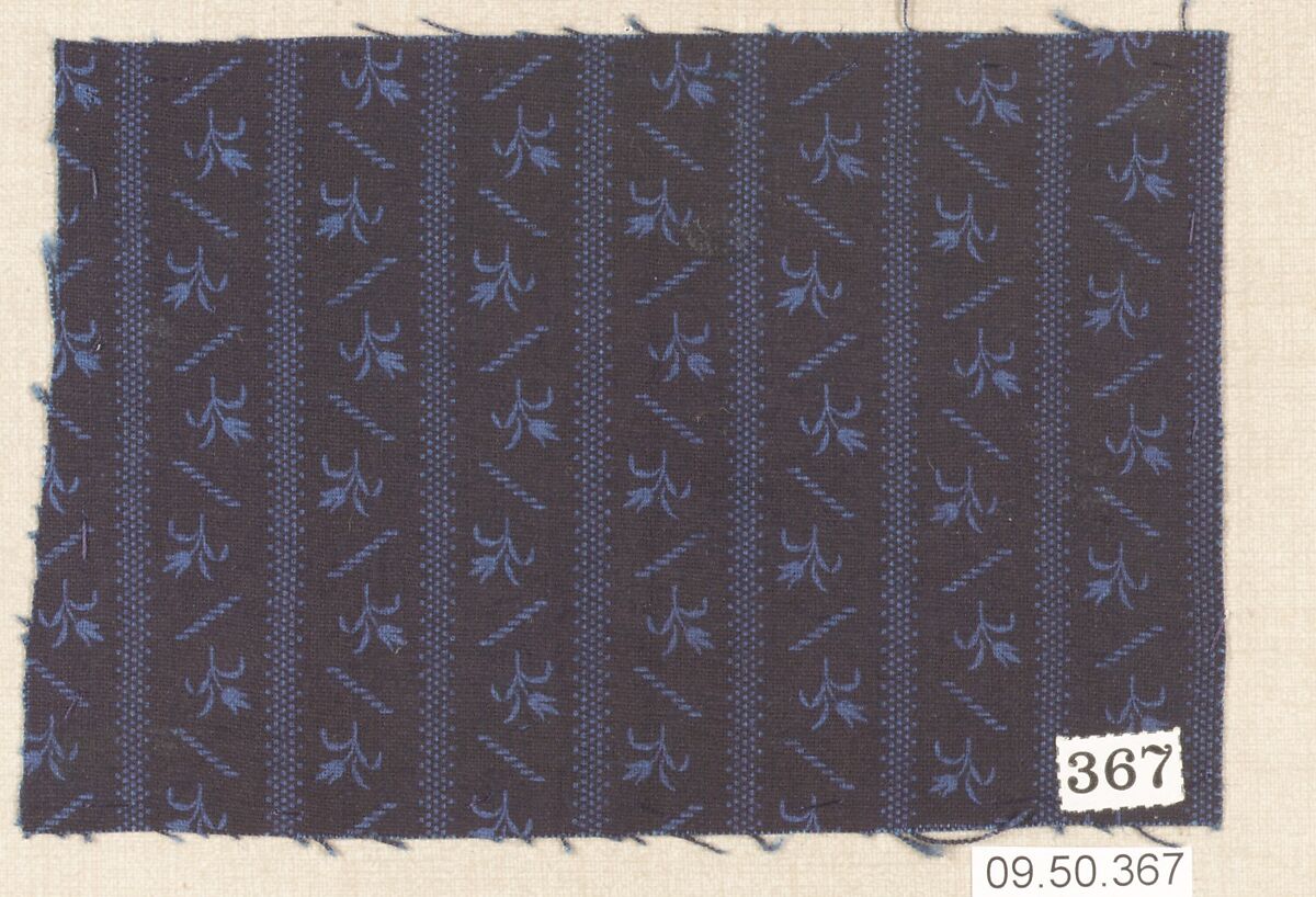 Piece (one of 116), Cotton, German