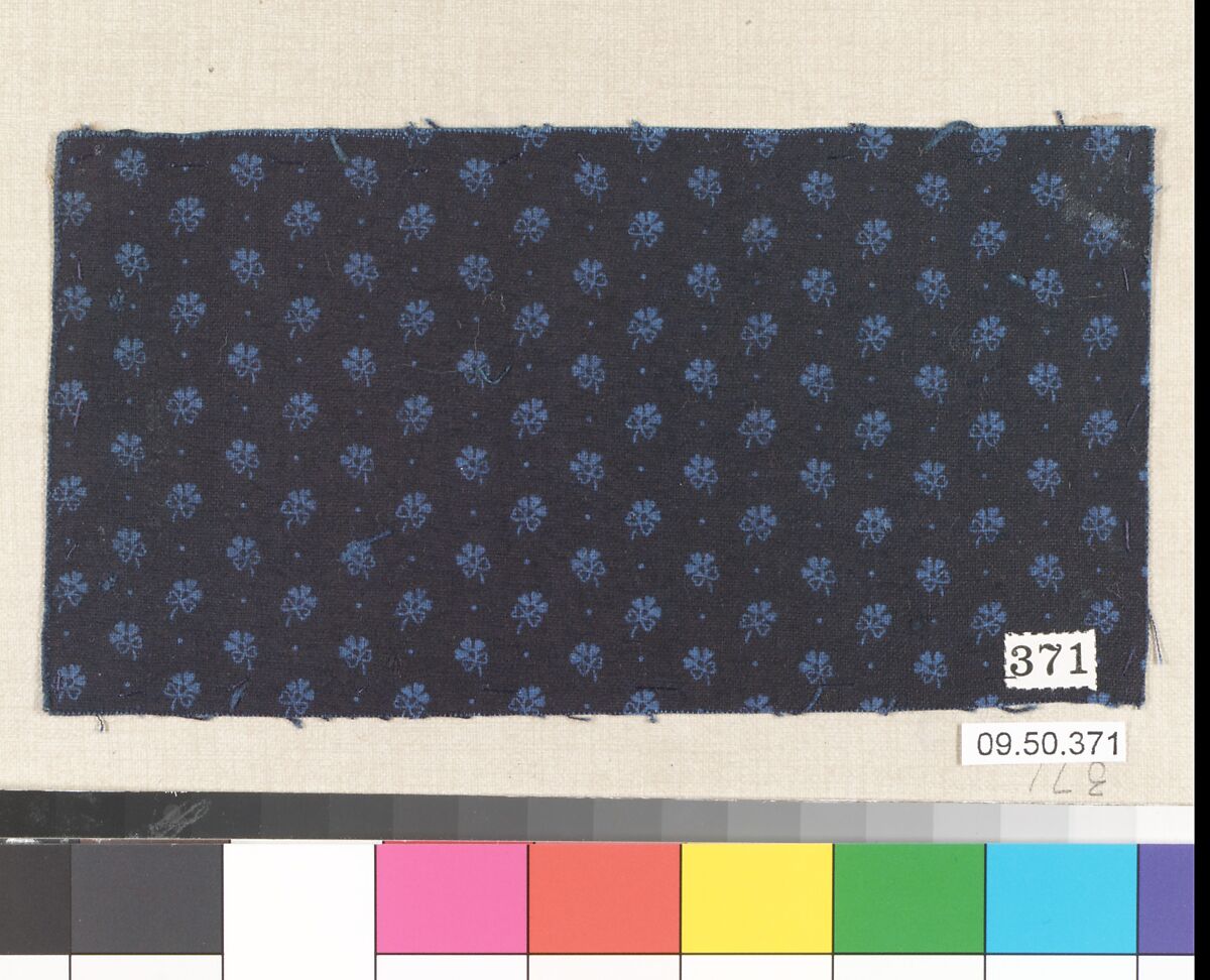 Piece (one of 116), Cotton, German