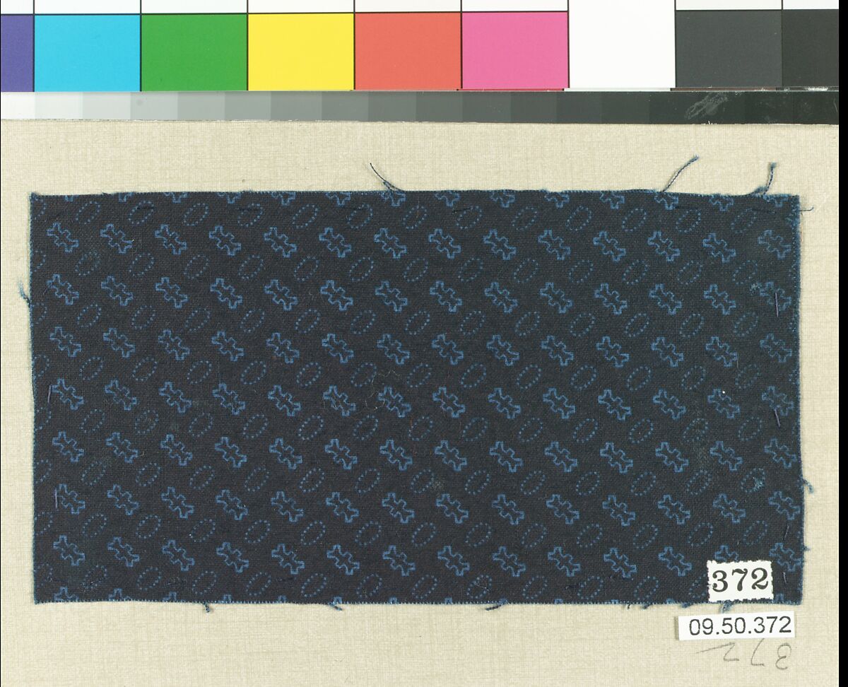 Piece (one of 116), Cotton, German
