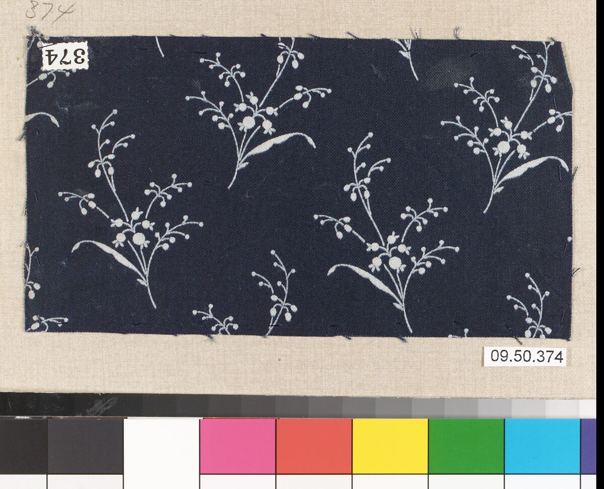 Piece (one of 116), Cotton, German