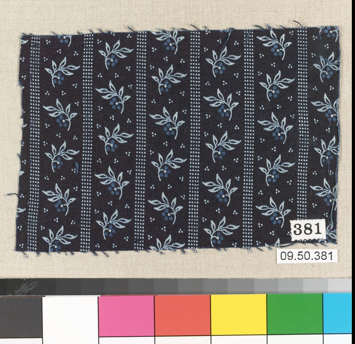 Piece (one of 116), Cotton, German