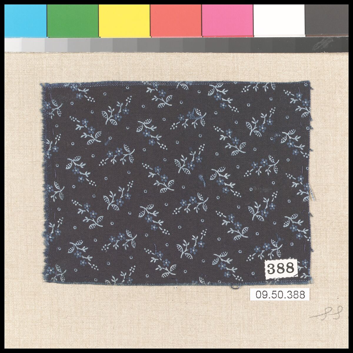 Piece (one of 116), Cotton, German