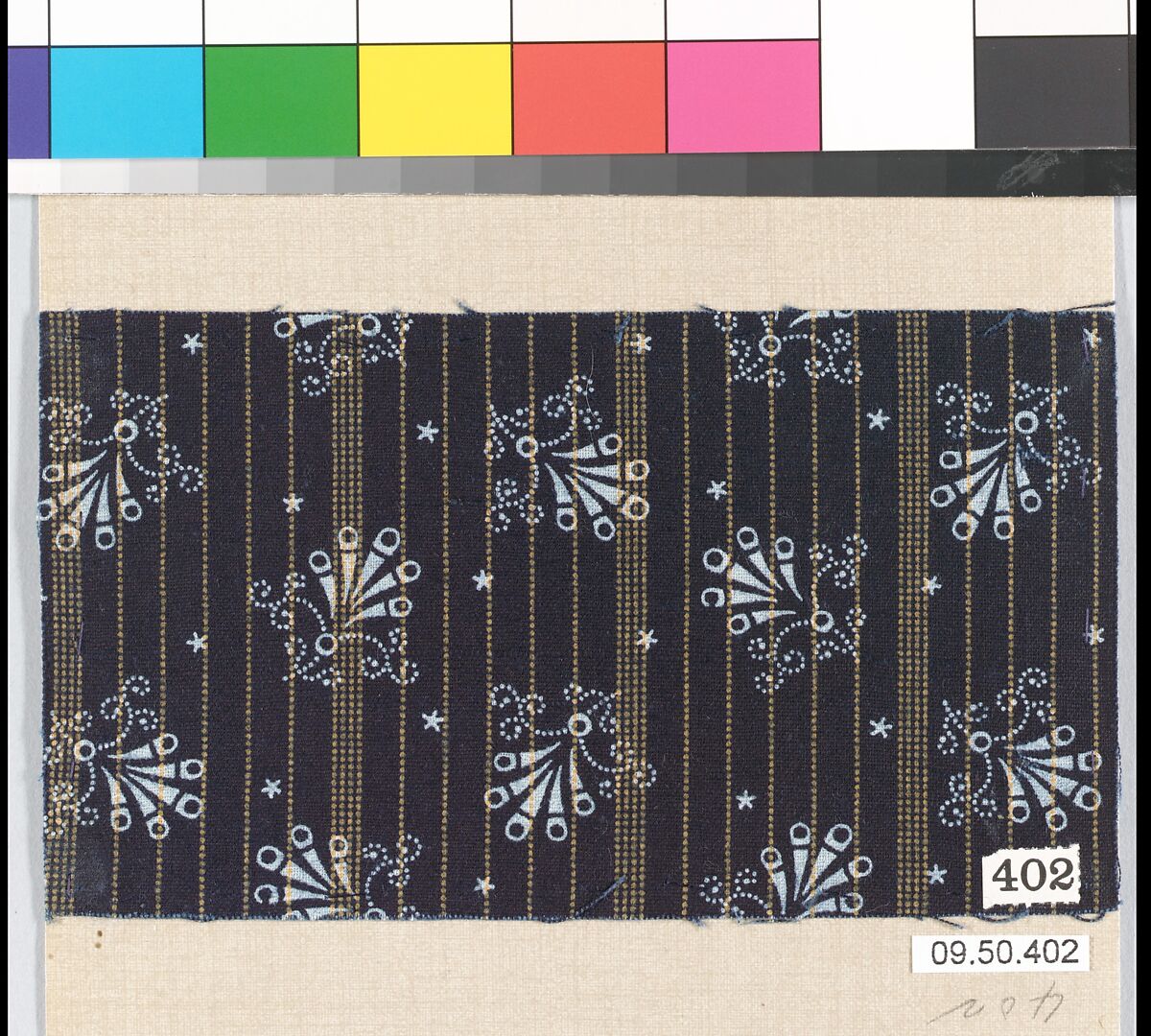 Piece (one of 116), Cotton, German