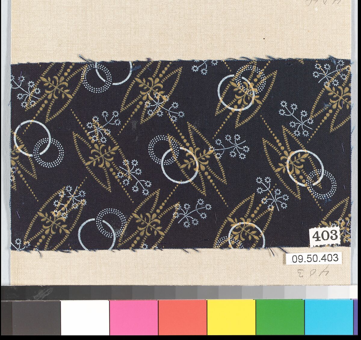 Piece (one of 116), Cotton, German