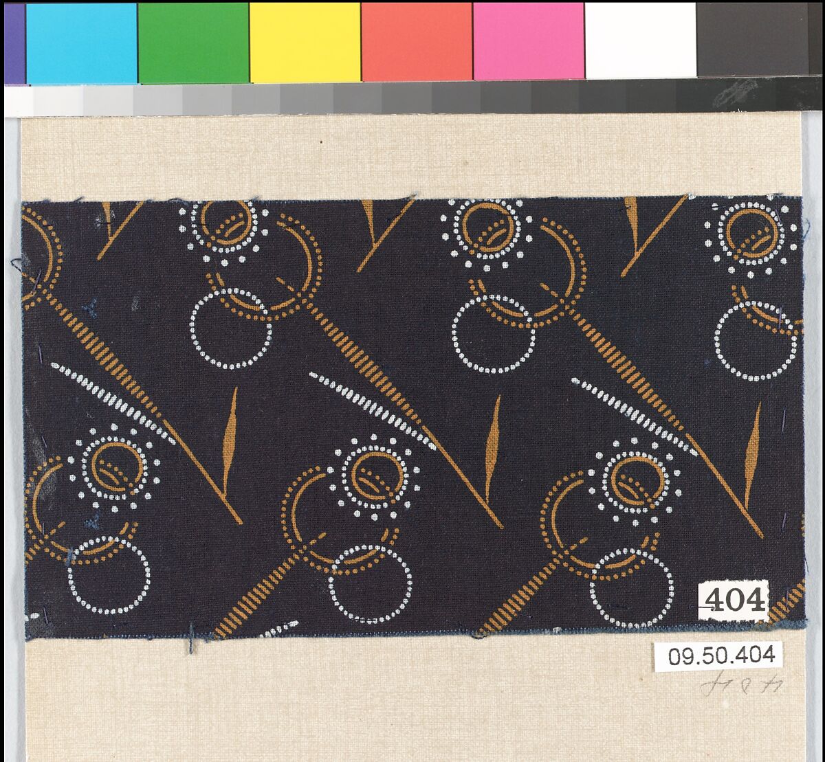 Piece (one of 116), Cotton, German