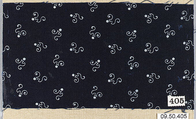 Piece (one of 116), Cotton, German 