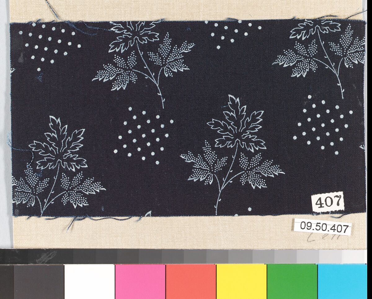 Piece (one of 116), Cotton, German