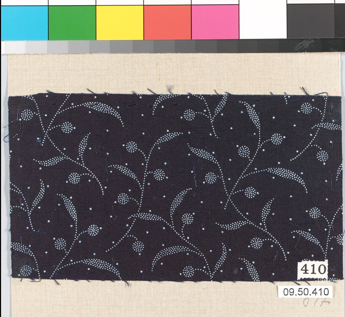 Piece (one of 116), Cotton, German