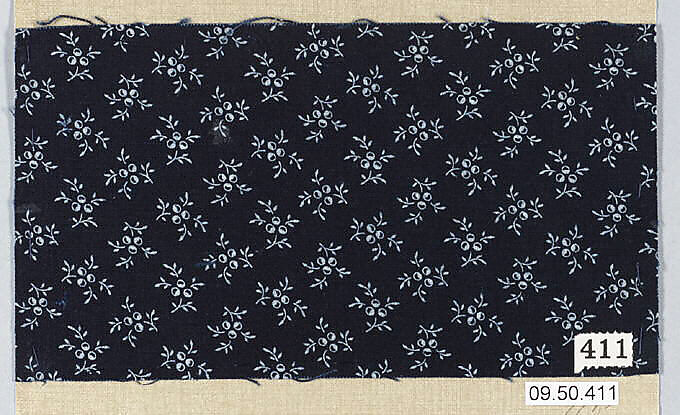 Piece (one of 116), Cotton, German 