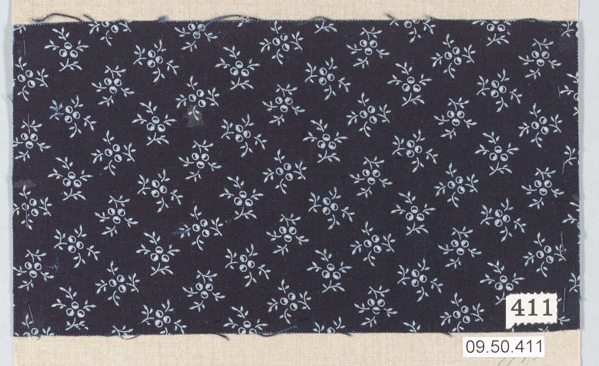 Piece (one of 116), Cotton, German