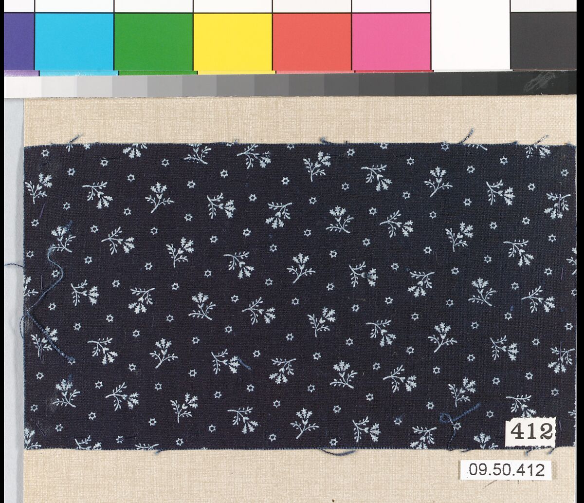 Piece (one of 116), Cotton, German
