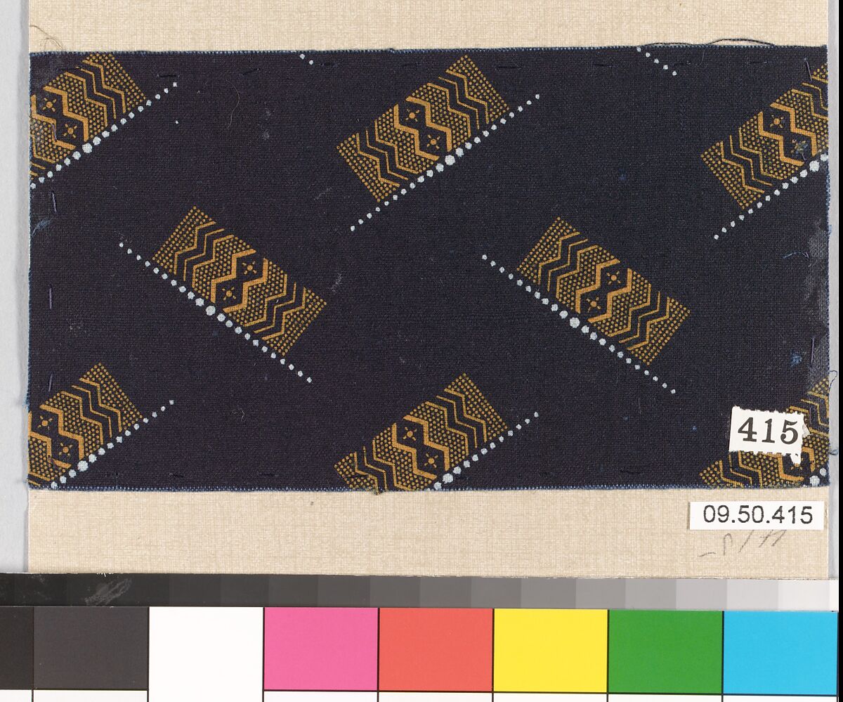 Piece (one of 116), Cotton, German