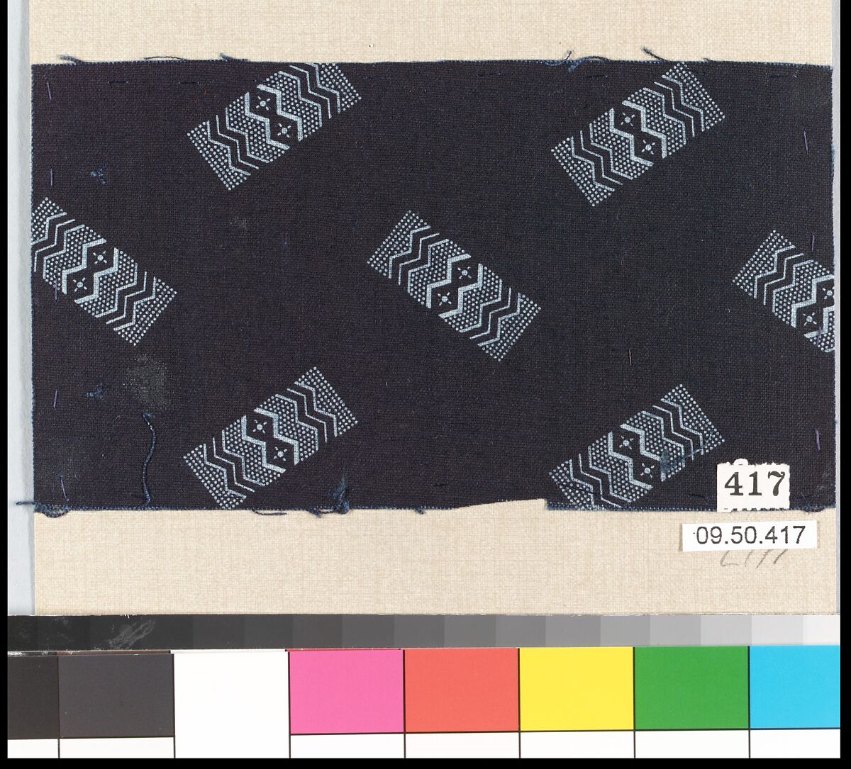 Piece (one of 116), Cotton, German