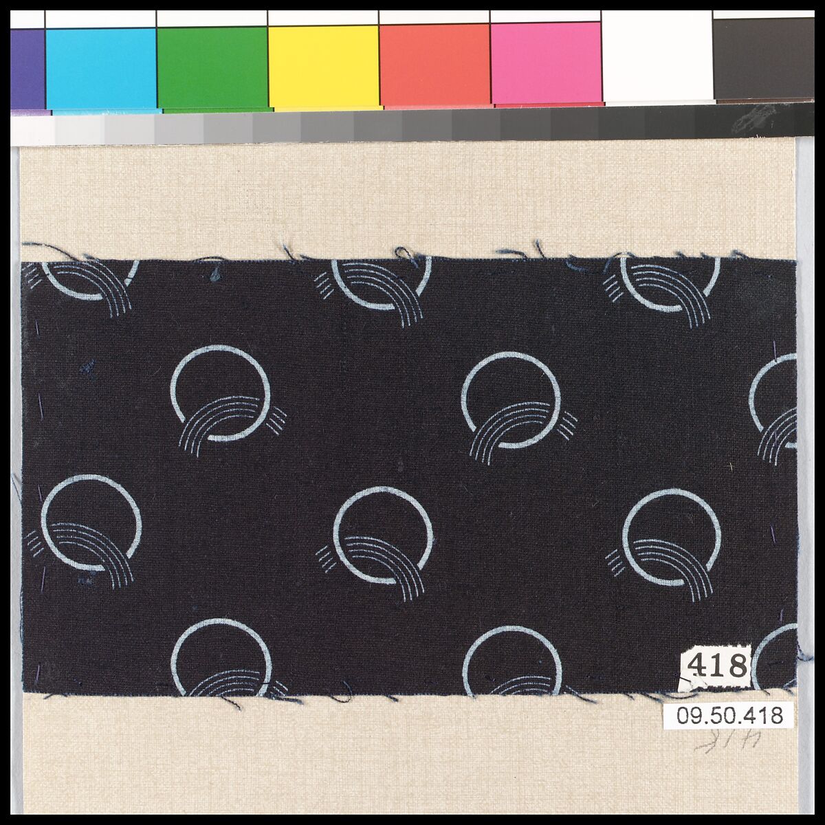 Piece (one of 116), Cotton, German