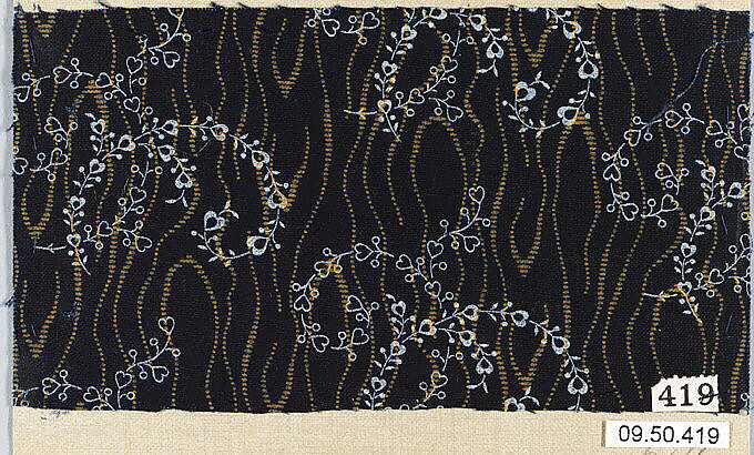 Piece (one of 116), Cotton, German 
