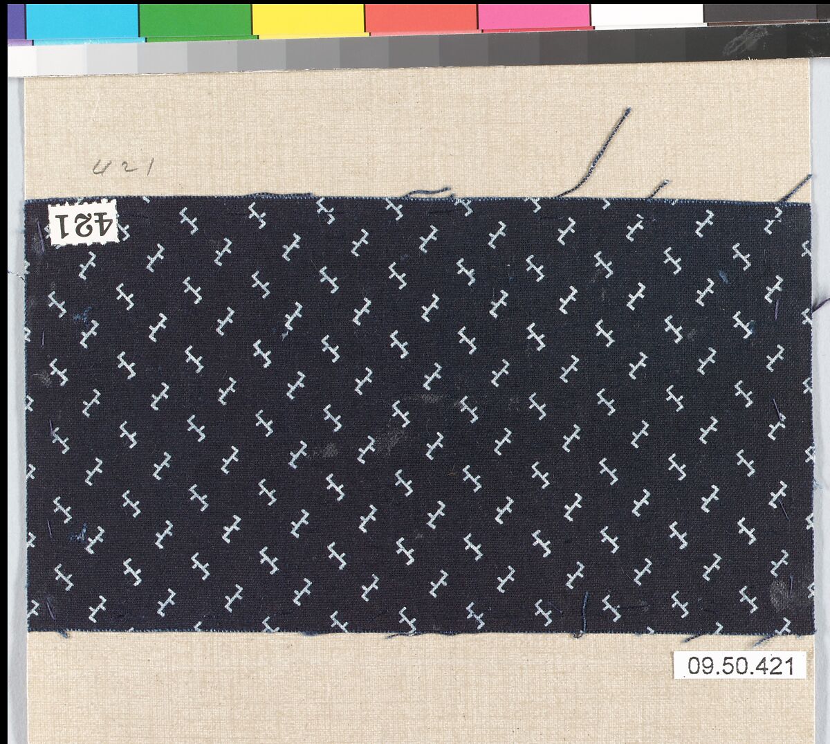 Piece (one of 116), Cotton, German