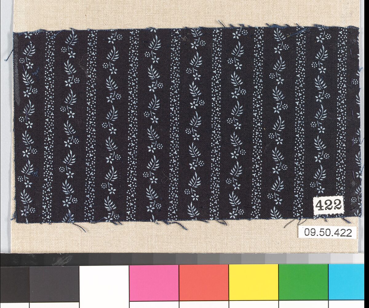 Piece (one of 116), Cotton, German