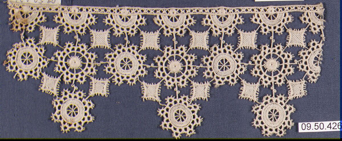 Fragment, Machine made lace, German