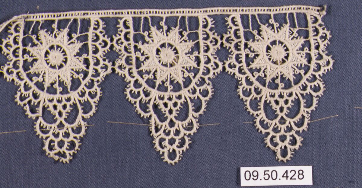 Fragment, Machine made lace, German