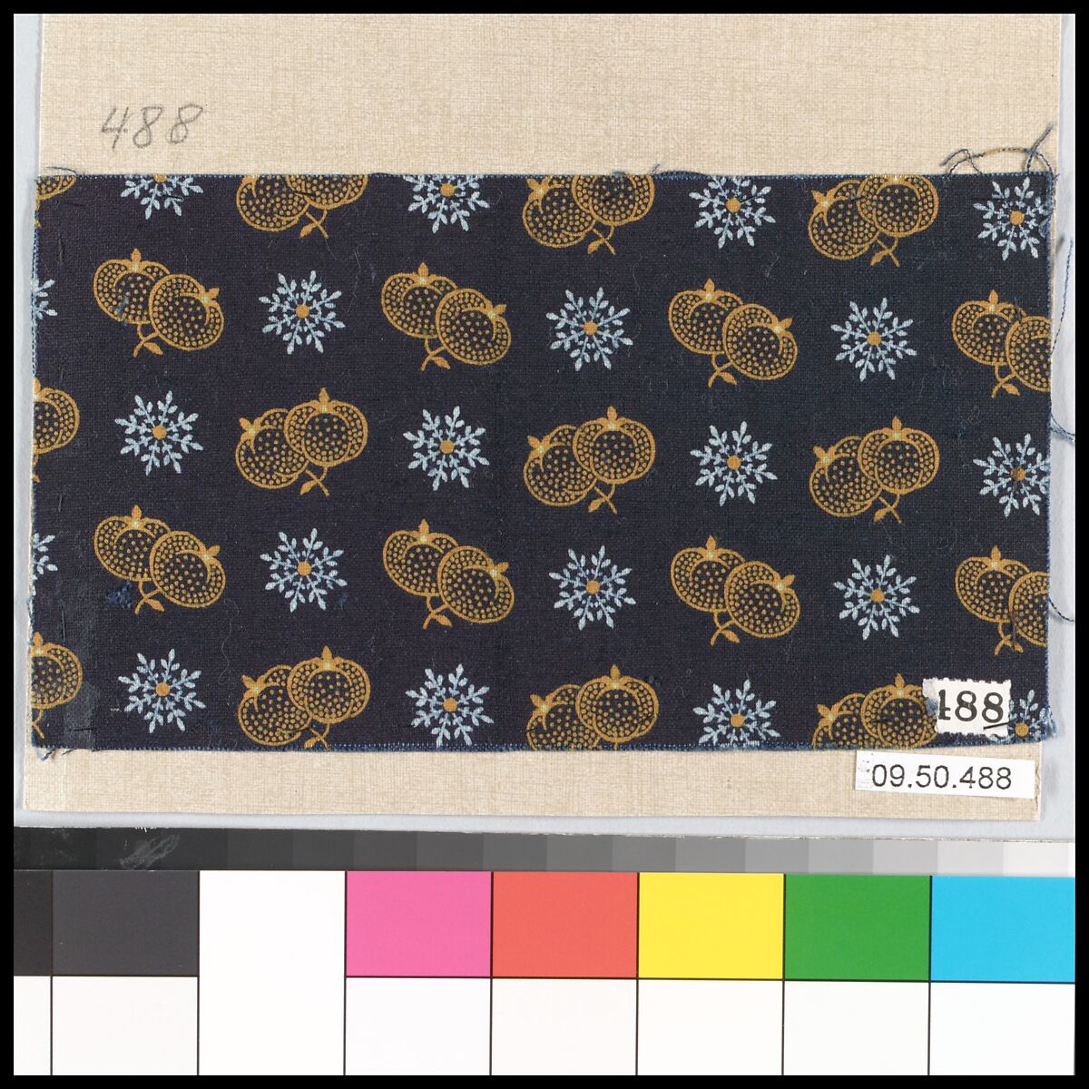 Piece (one of 13), Cotton, German