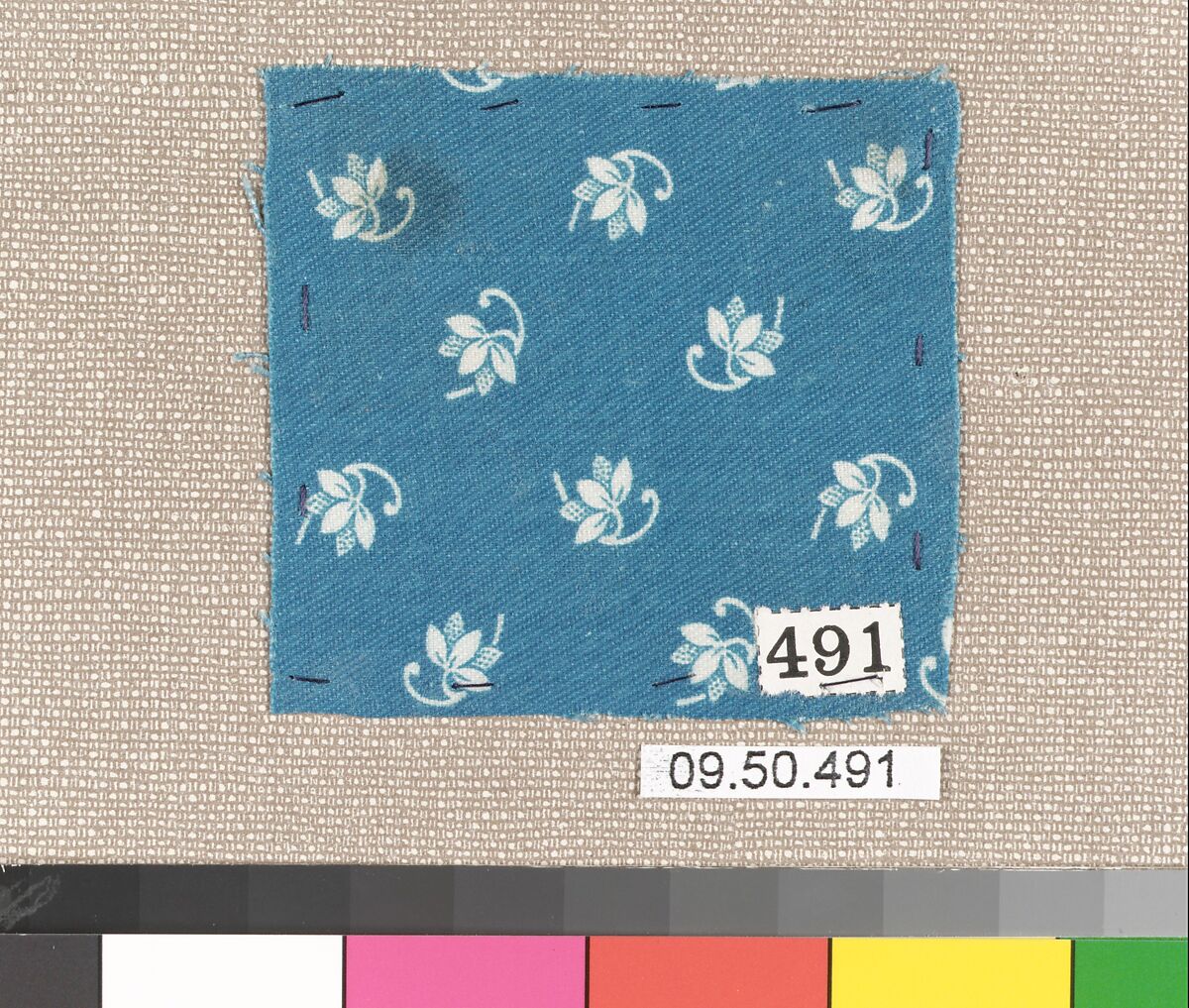 Piece (one of 13), Cotton, German