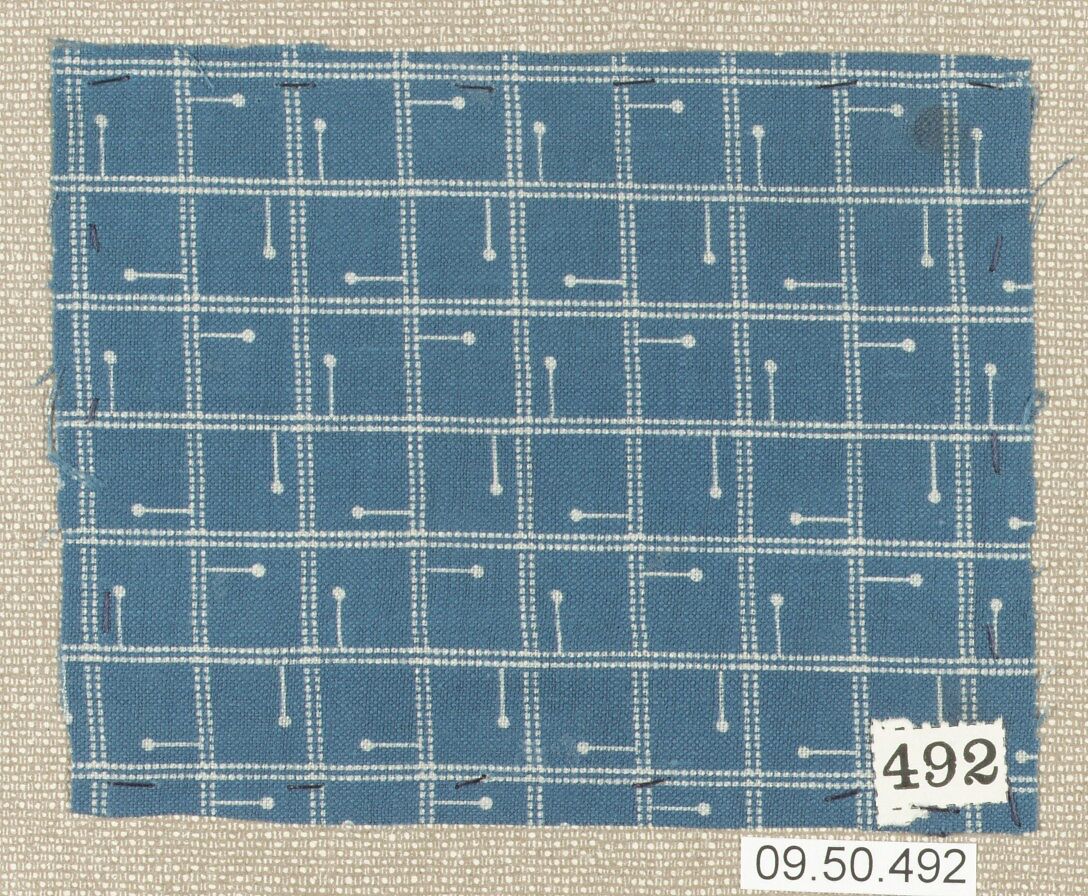 Piece (one of 13), Cotton, German