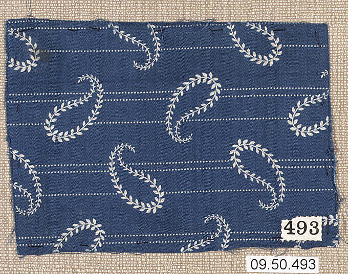 Piece (one of 13), Cotton, German