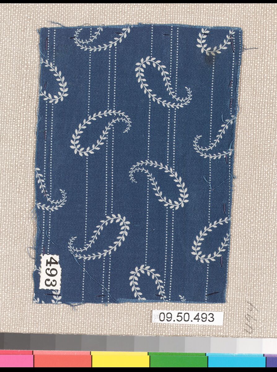 Piece (one of 13), Cotton, German