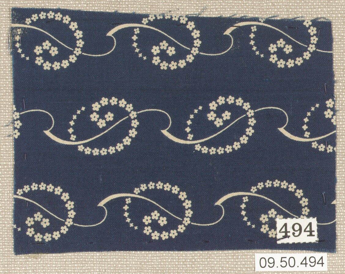 Piece (one of 13), Cotton, German