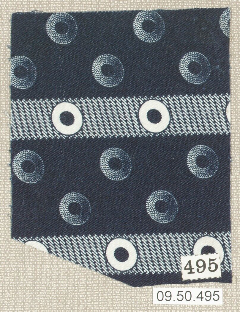 Piece (one of 13), Cotton, German