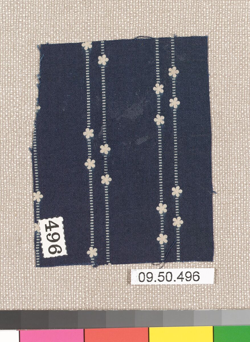 Piece (one of 13), Cotton, German