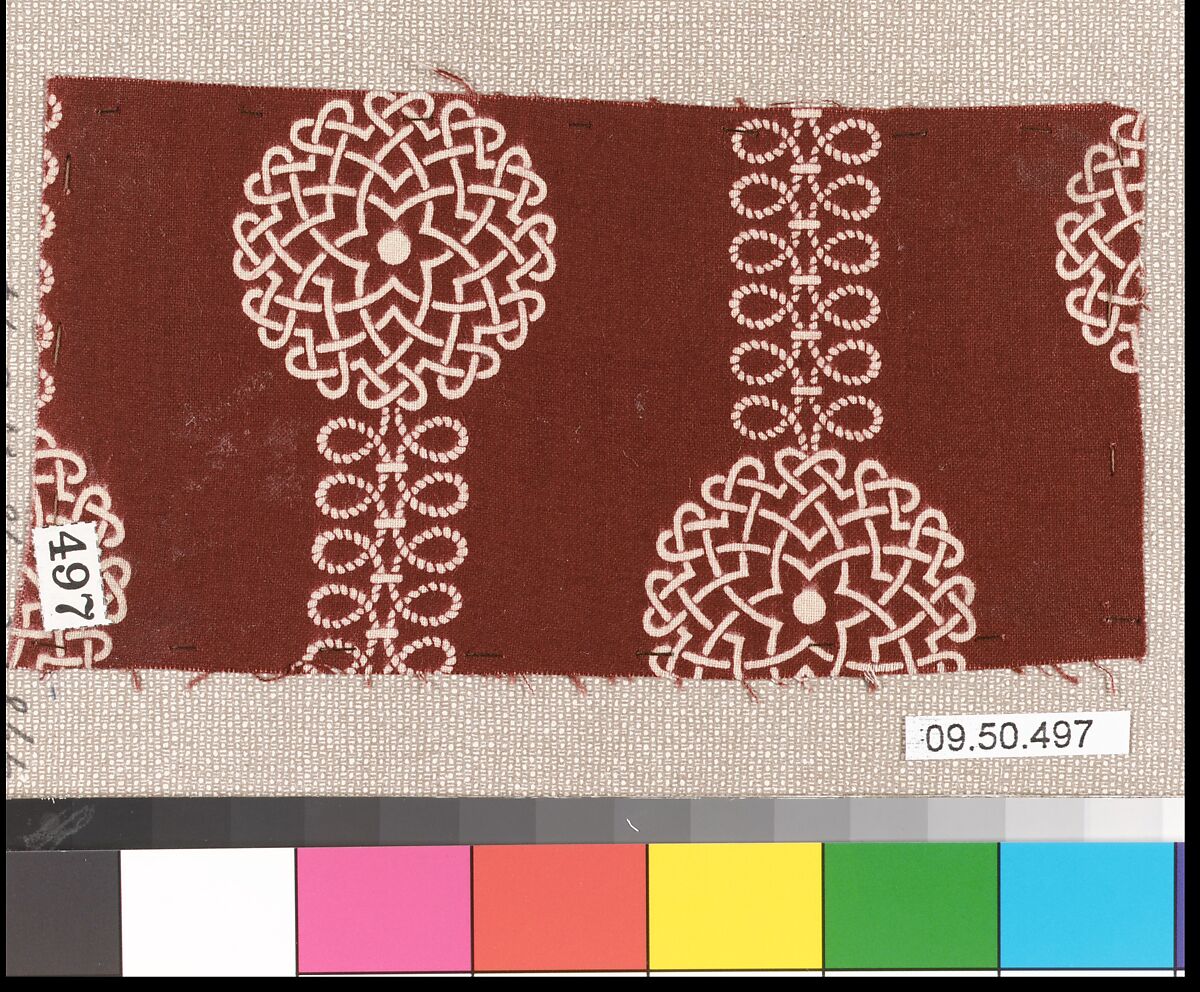 Piece (one of 13), Cotton, German