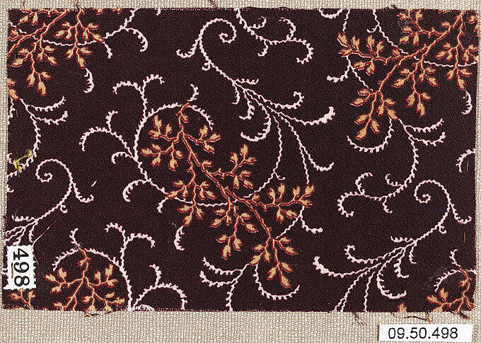 Piece (one of 13), Cotton, German 