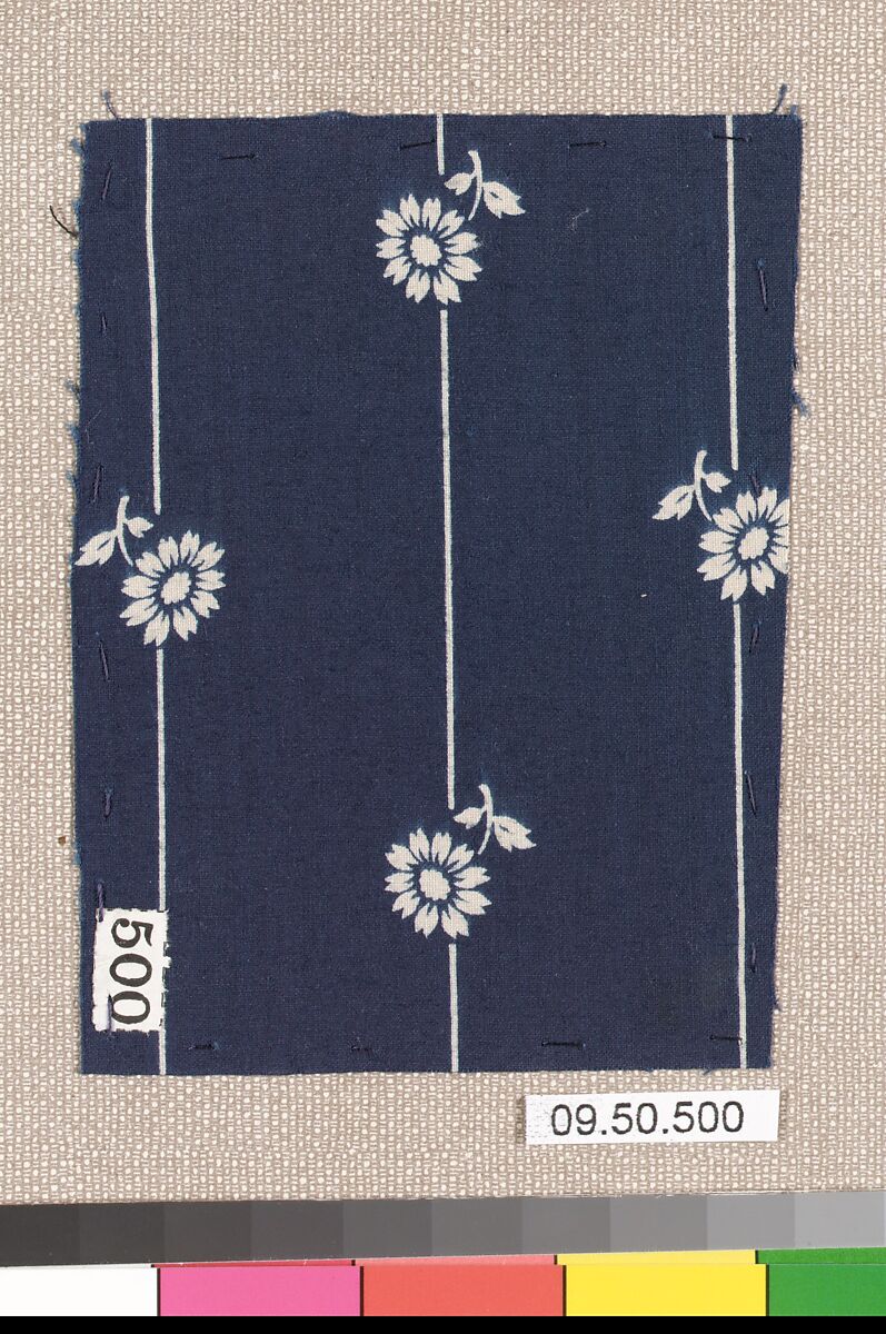 Piece (one of 13), Cotton, German