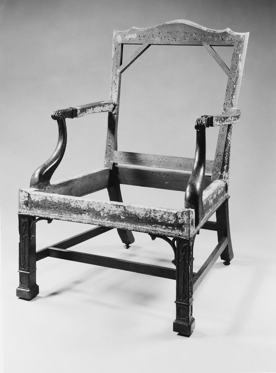 Armchair, Attributed to Thomas Affleck (1740–1795), Mahogany, white oak, American