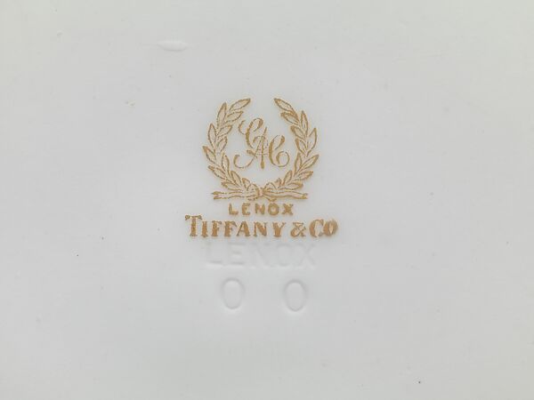 Plate, Ceramic Art Company, Trenton, New Jersey (American, 1889–1896), white bone china, painted with polychrome glazes with red border and gold pastework, American