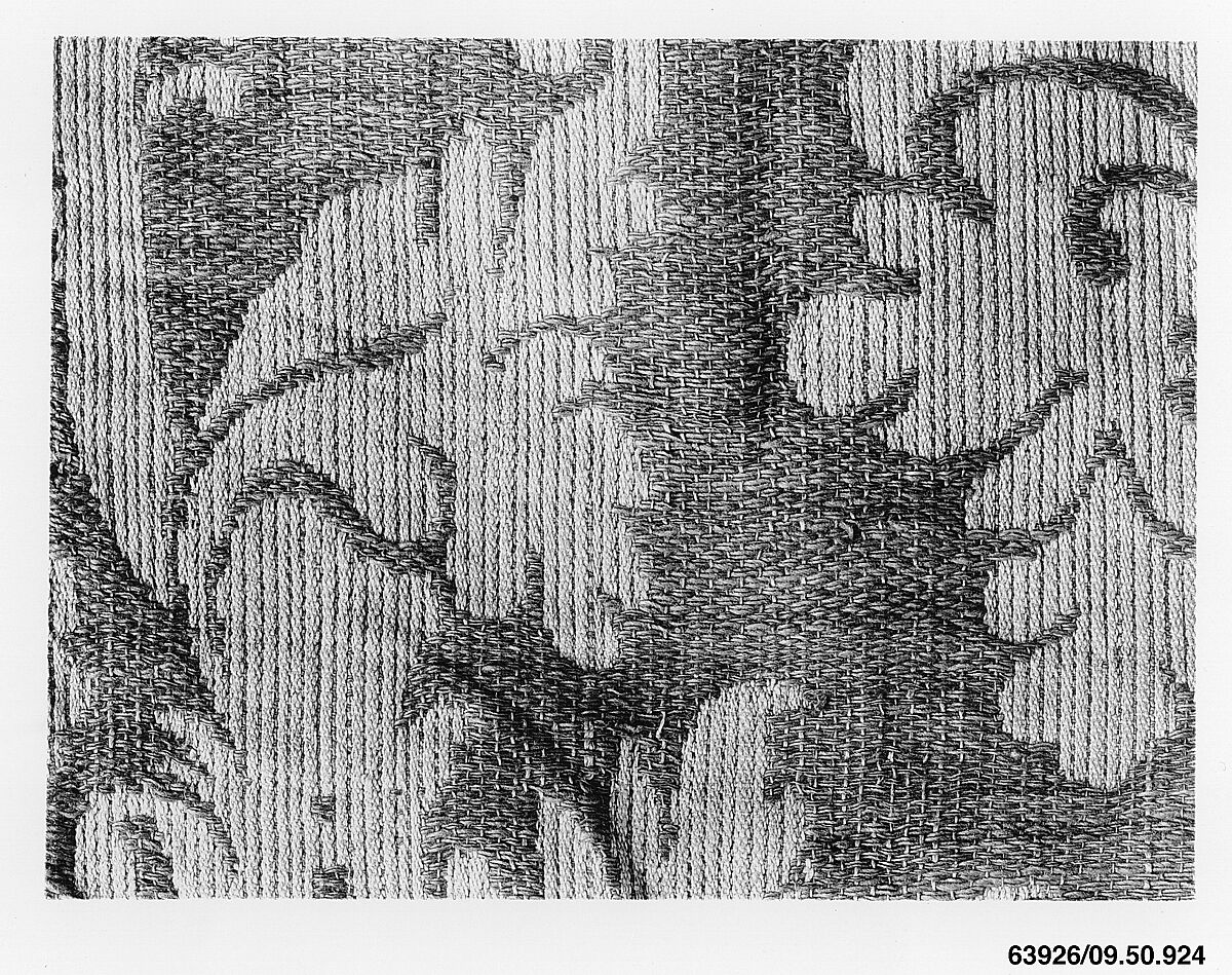 Piece, Cotton and linen, German