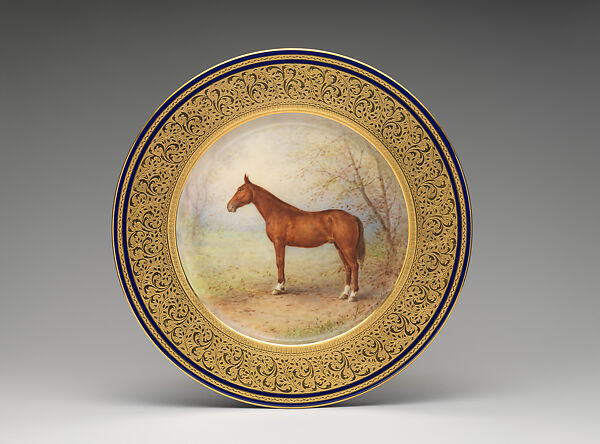 Cabinet Plate, Manufactured by Lenox, Incorporated (American, Trenton, New Jersey, established 1889), Ceramic, porcelain, enamel decoration, and gold, American 