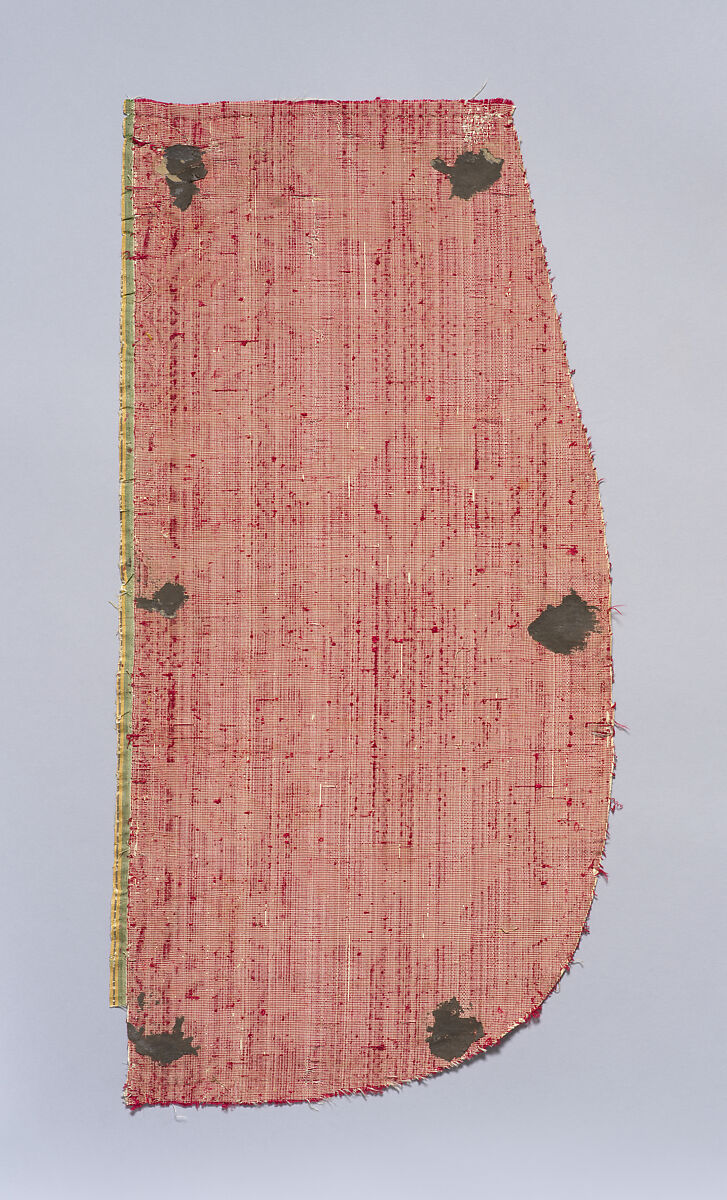 Piece, Silk, metal thread: cut and uncut voided velvet, Italian