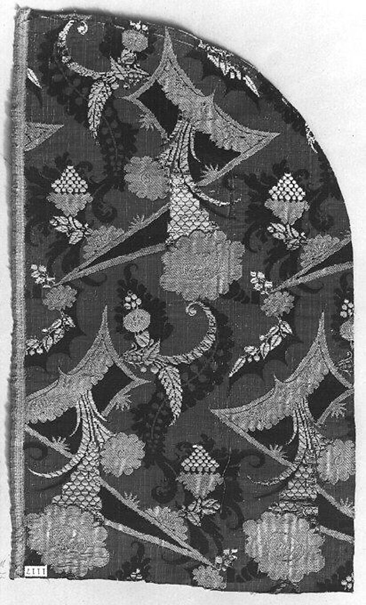 Piece, Silk and metal thread, Italian