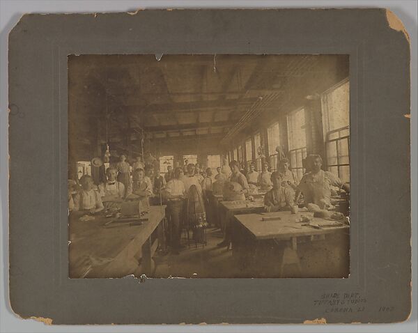 Large photograph of Lamp Shade Department, Tiffany Studios (1902–32), photograph, American 
