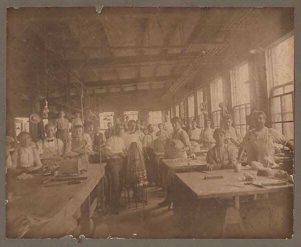 Large photograph of Lamp Shade Department, Tiffany Studios (1902–32), photograph, American