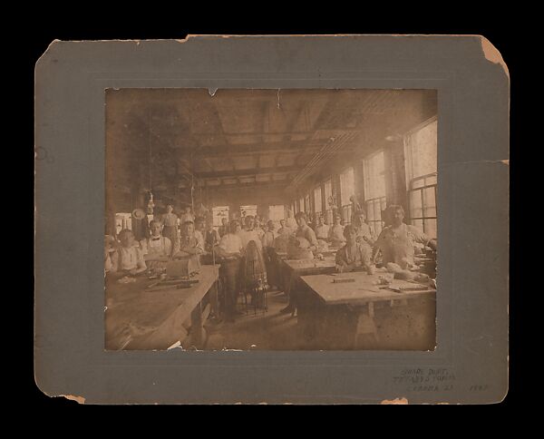 Large photograph of Lamp Shade Department, Tiffany Studios (1902–32), photograph, American