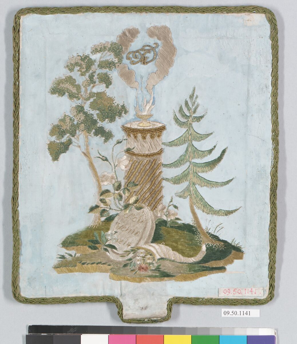 Hand screen, Silk, German