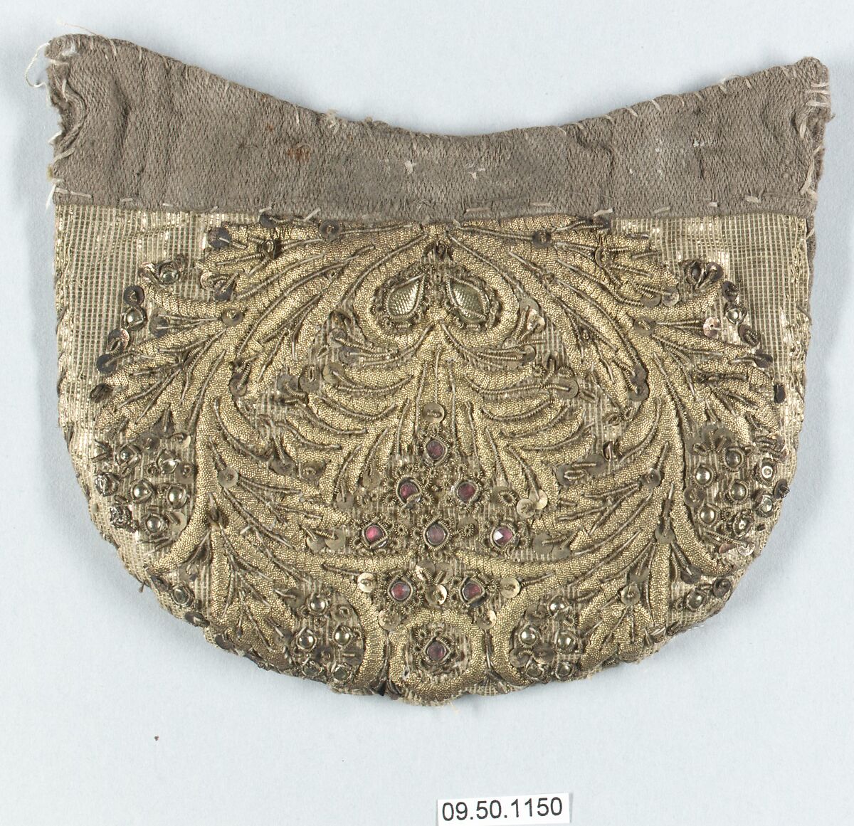 Cap crown, Metal thread, Southern German 