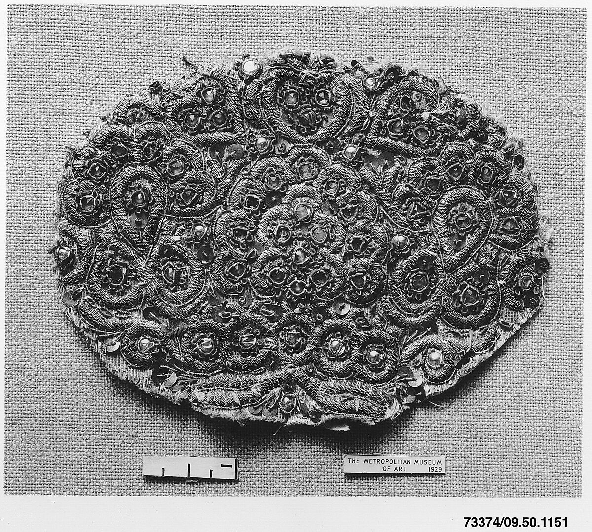 Cap crown, Metal thread, Southern German