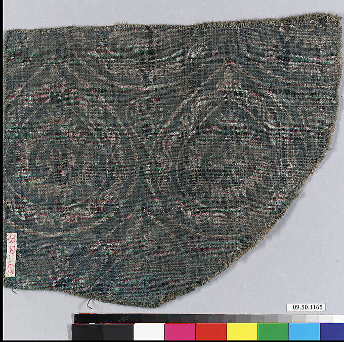 Fragment in 14th century style, Linen, German 