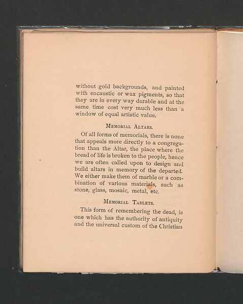 Memorial Windows, printed paper