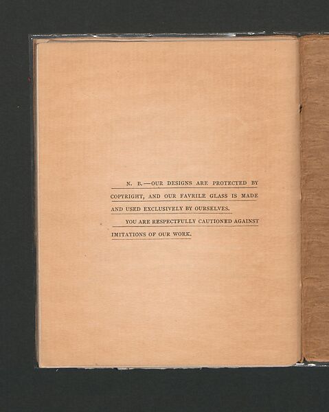 Memorial Windows, printed paper